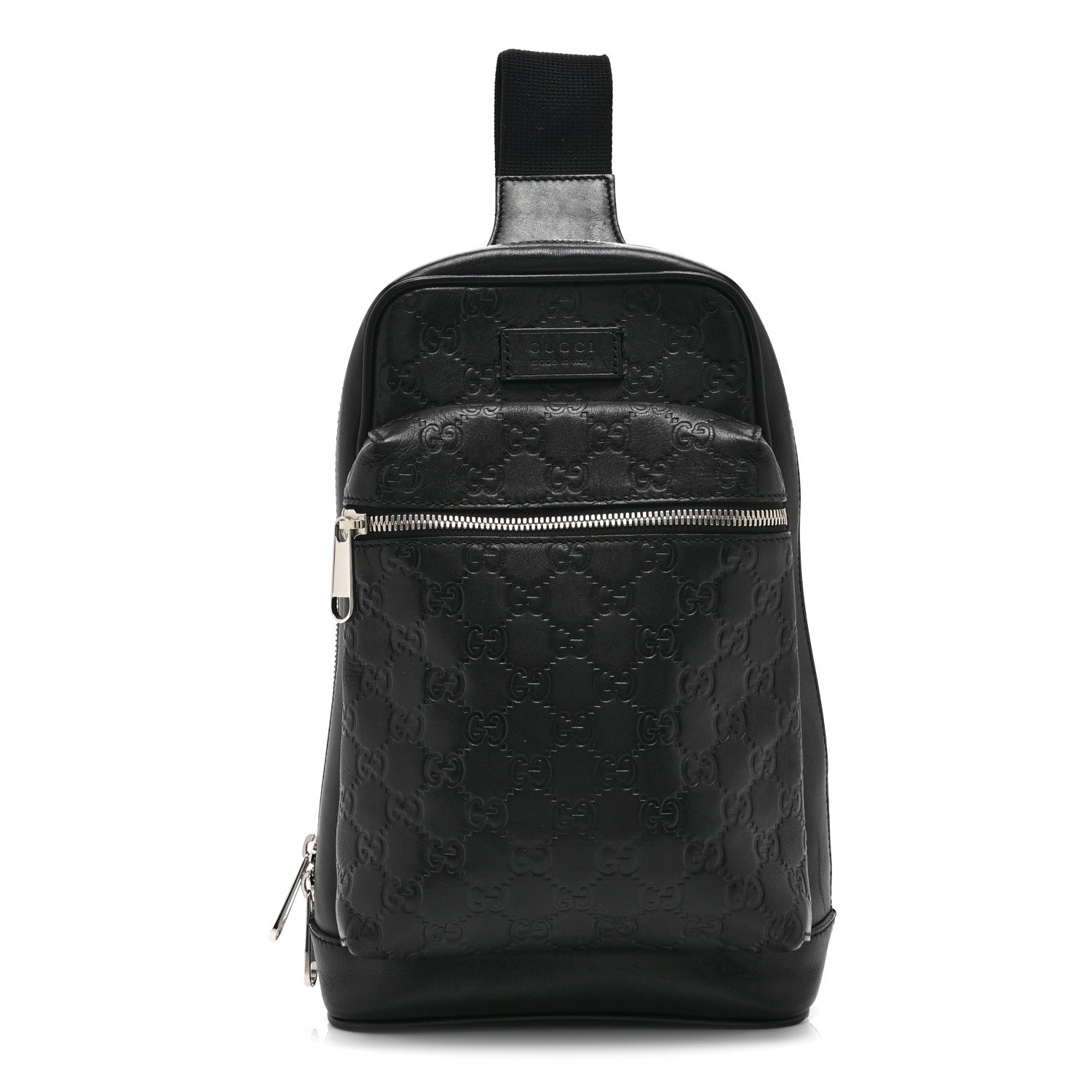 Gucci Guccissima Sling Backpack Black