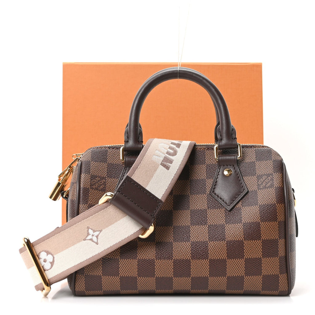 Louis Vuitton Damier Ebene Speedy Bandouliere 20