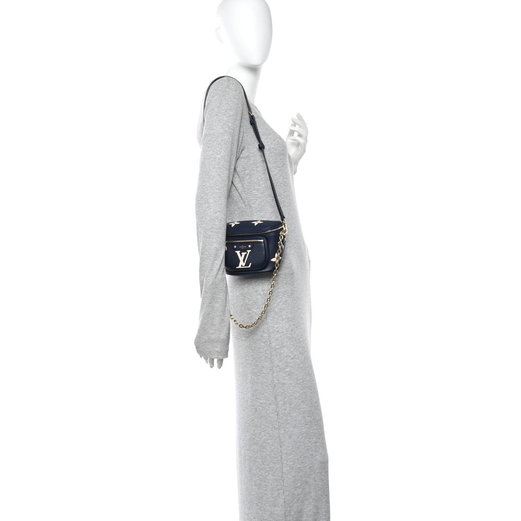 Louis Vuitton Empreinte Monogram Giant Mini By The Pool Bumbag Blue Beige