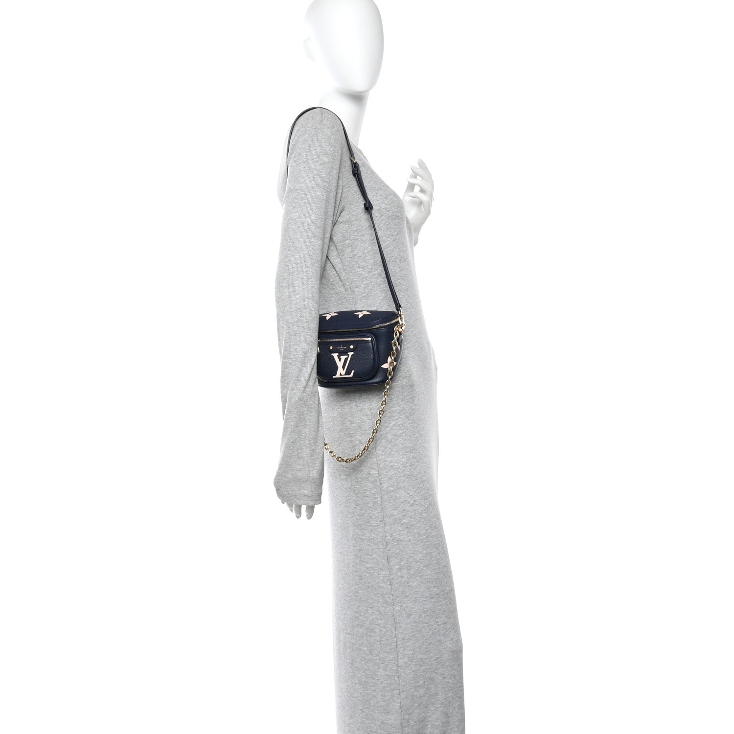 Louis Vuitton Empreinte Monogram Giant Mini By The Pool Bumbag Blue Beige