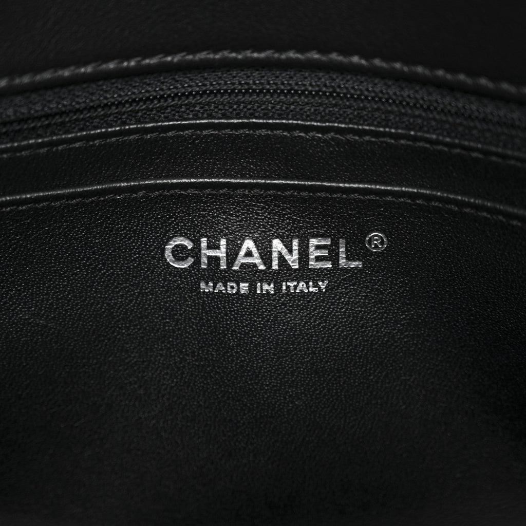 Chanel Calfskin Quilted Large Rock My Shoulder Flap Black