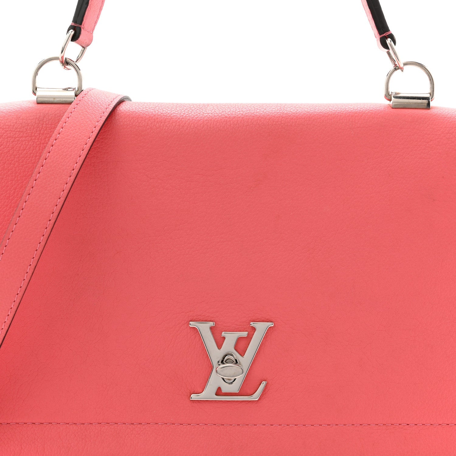 Louis Vuitton Soft Calfskin Lockme II Top Handle  Rose Bruyere