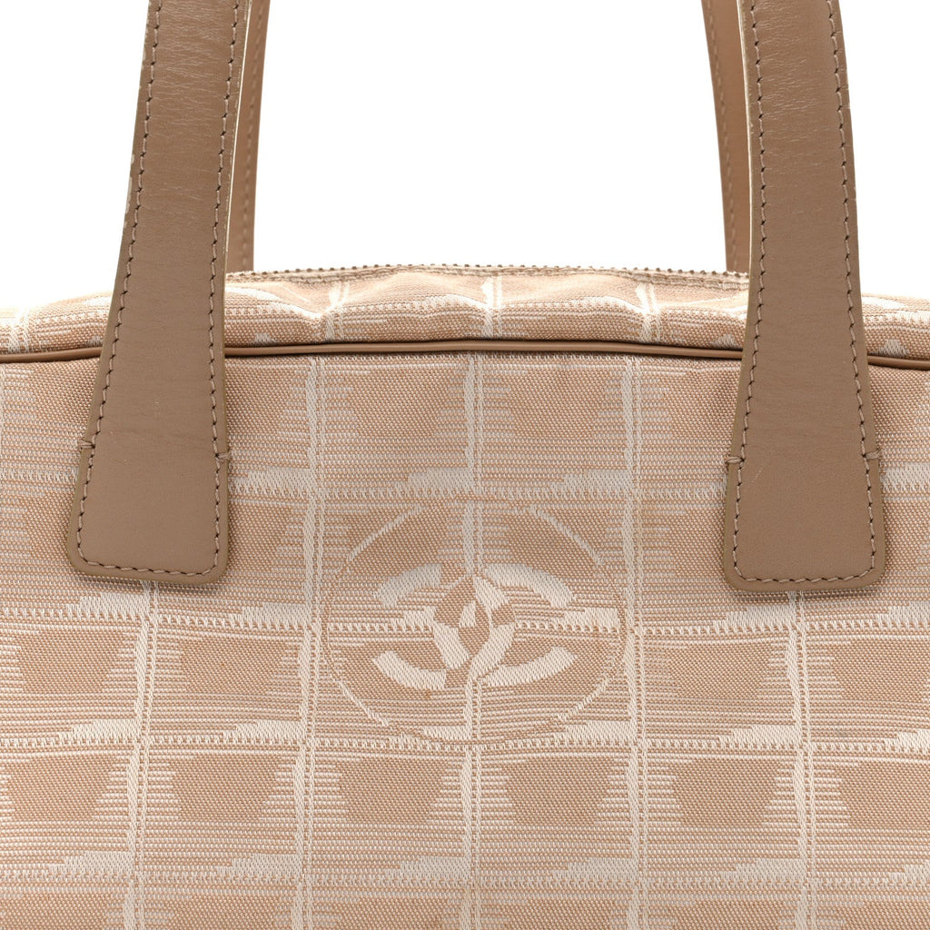 Chanel Nylon Travel Bowler Beige