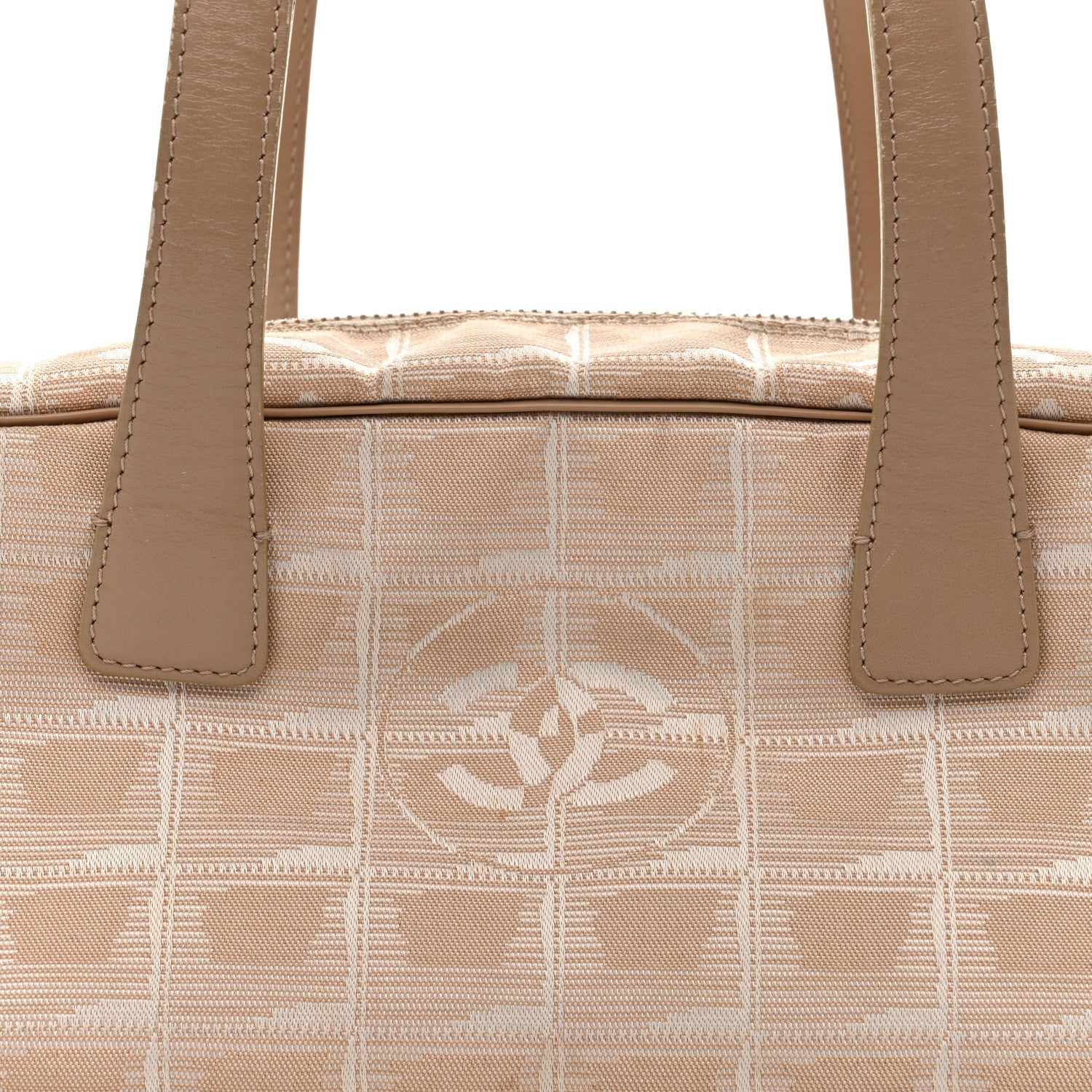 Chanel Nylon Travel Bowler Beige
