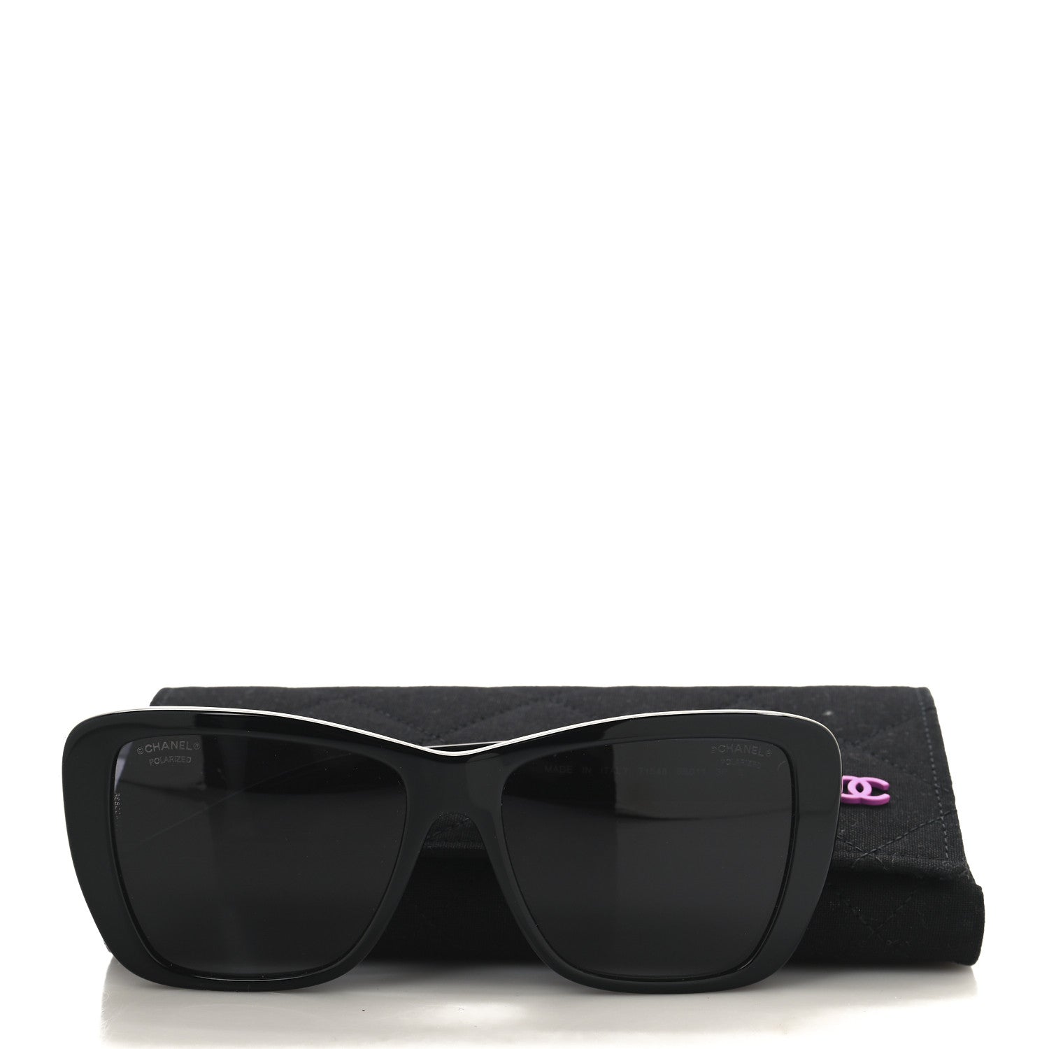 Acetate Polarized Butterfly Sunglasses 71548 Black