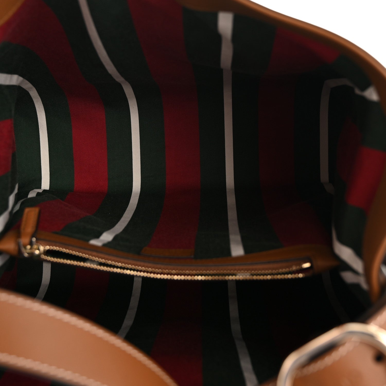 Gucci GG Icon Monogram Padlock Shoulder Bag Beige Dark Brown