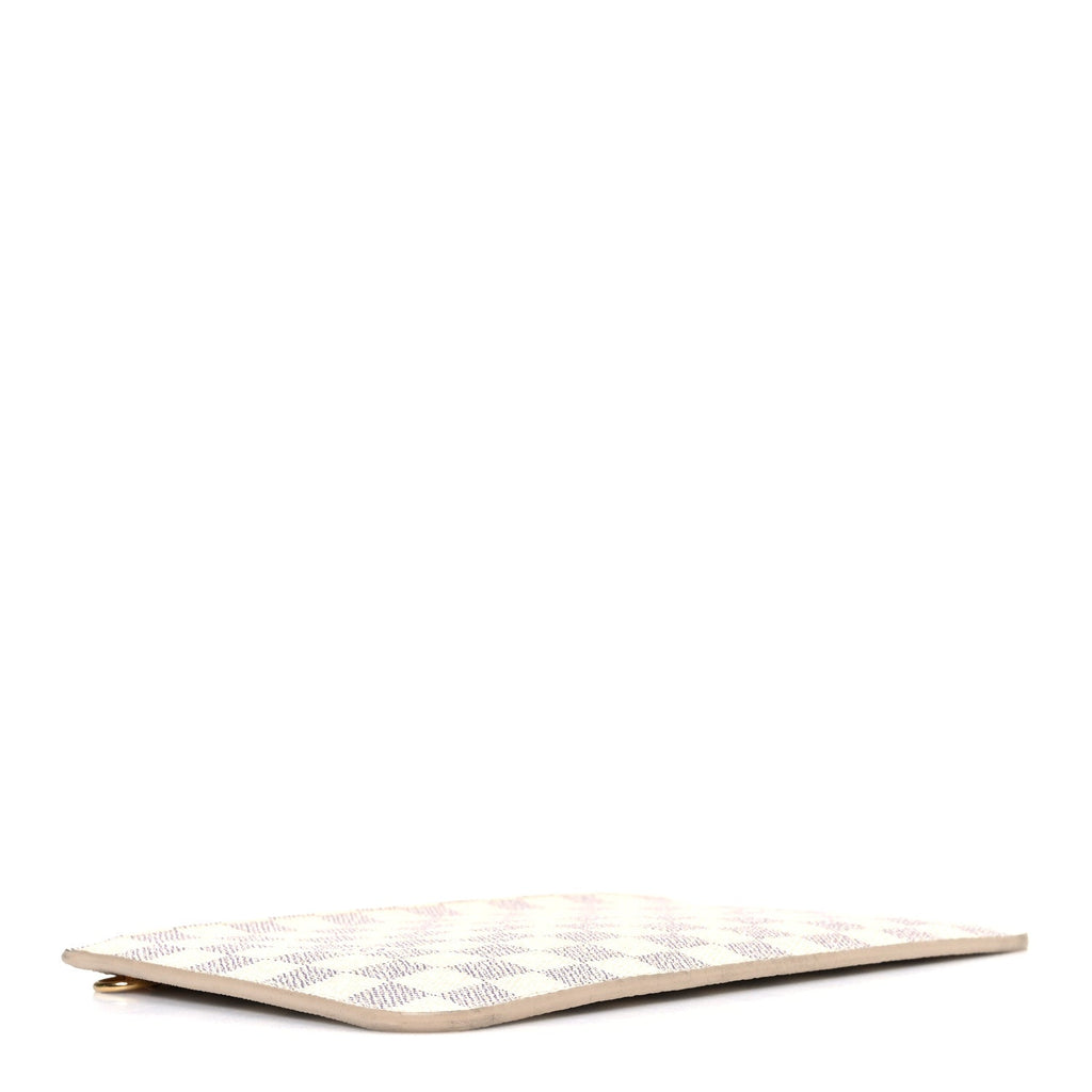 Louis Vuitton Damier Azur Neverfull MM GM Pochette Rose Ballerine