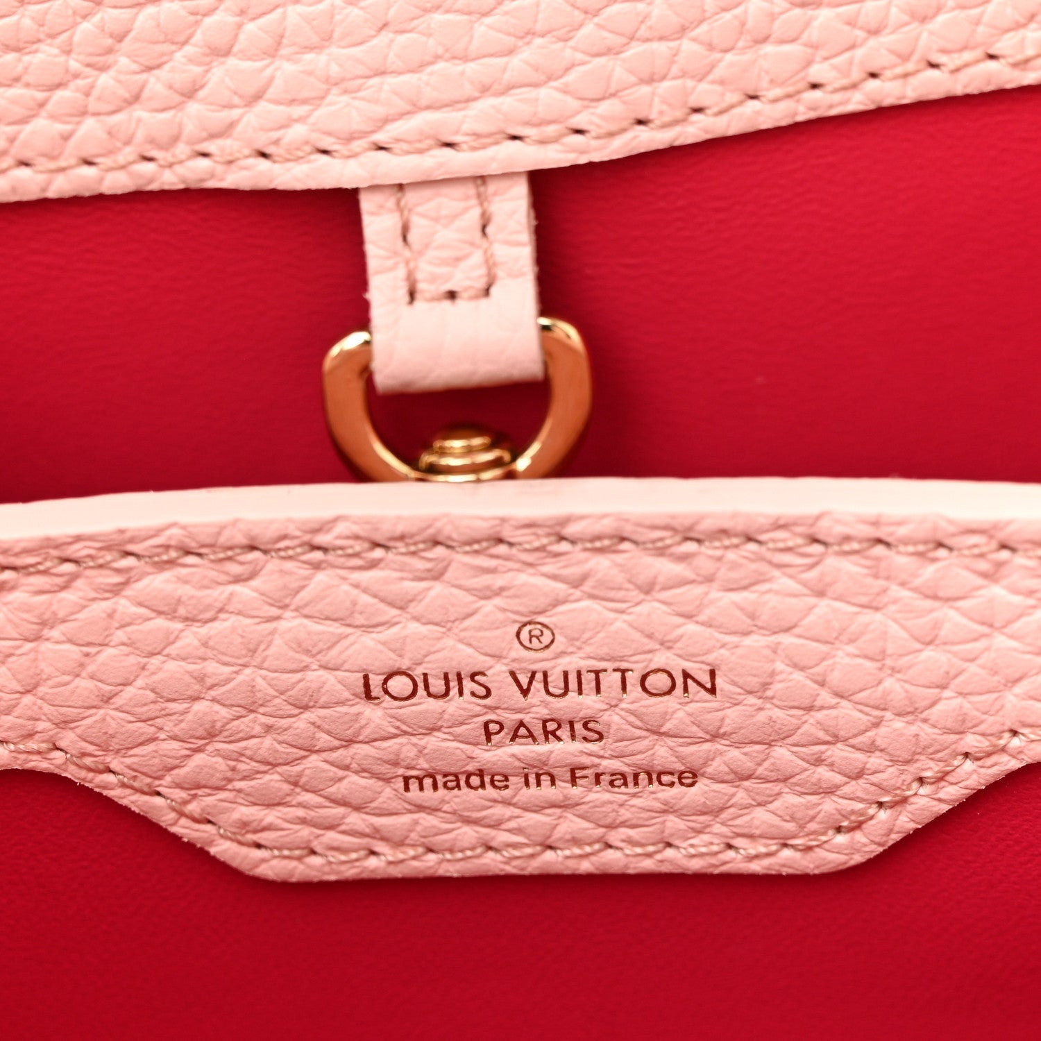 Louis Vuitton Taurillon Resin Murano Capucines BB Rose Jasmin