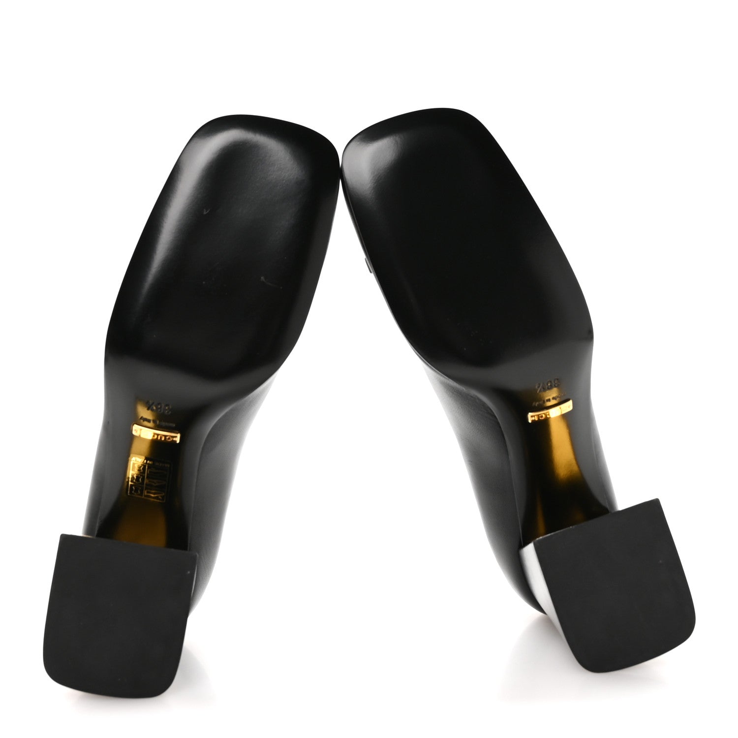 Gucci Malaga Kid Horsebit 75mm Pumps 38.5 Black