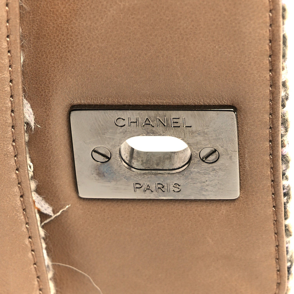 Chanel Tweed Small Fantasy Flap Grey