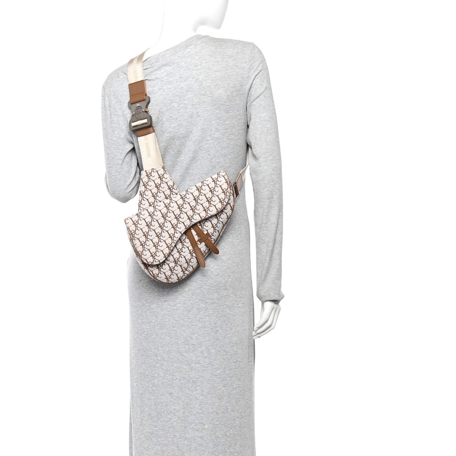 Christian Dior X CACTUS JACK Oblique Saddle Bag Coffee