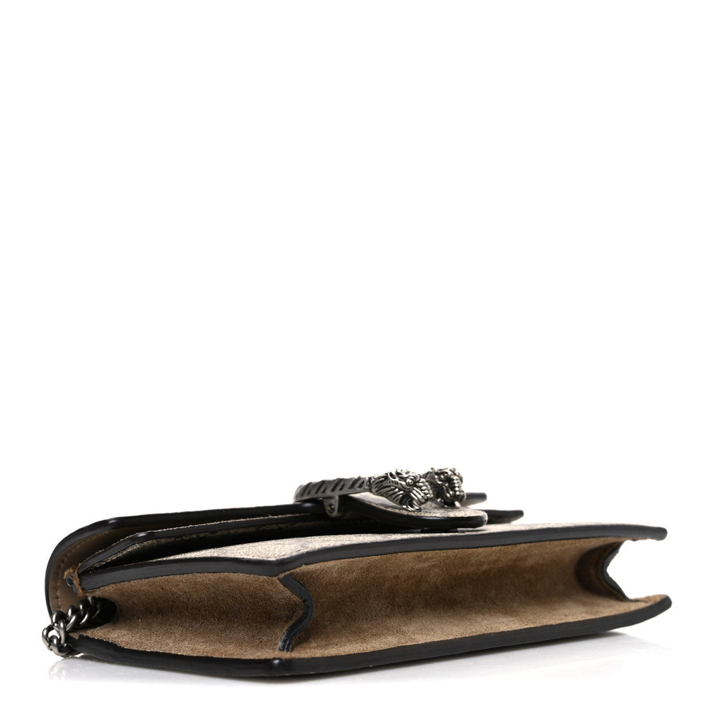 Gucci GG Supreme Monogram Super Mini Dionysus Shoulder Bag Taupe