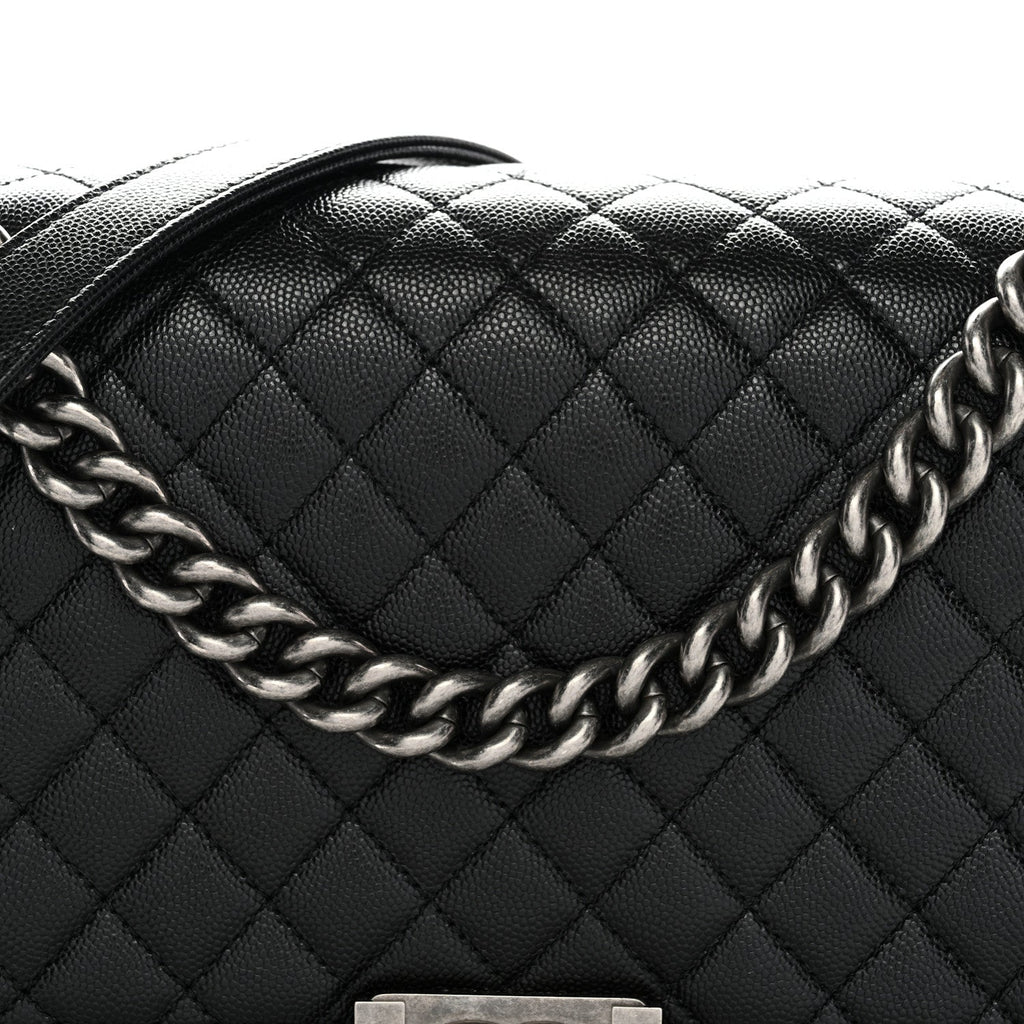 Chanel Caviar Quilted New Medium Boy Flap Black