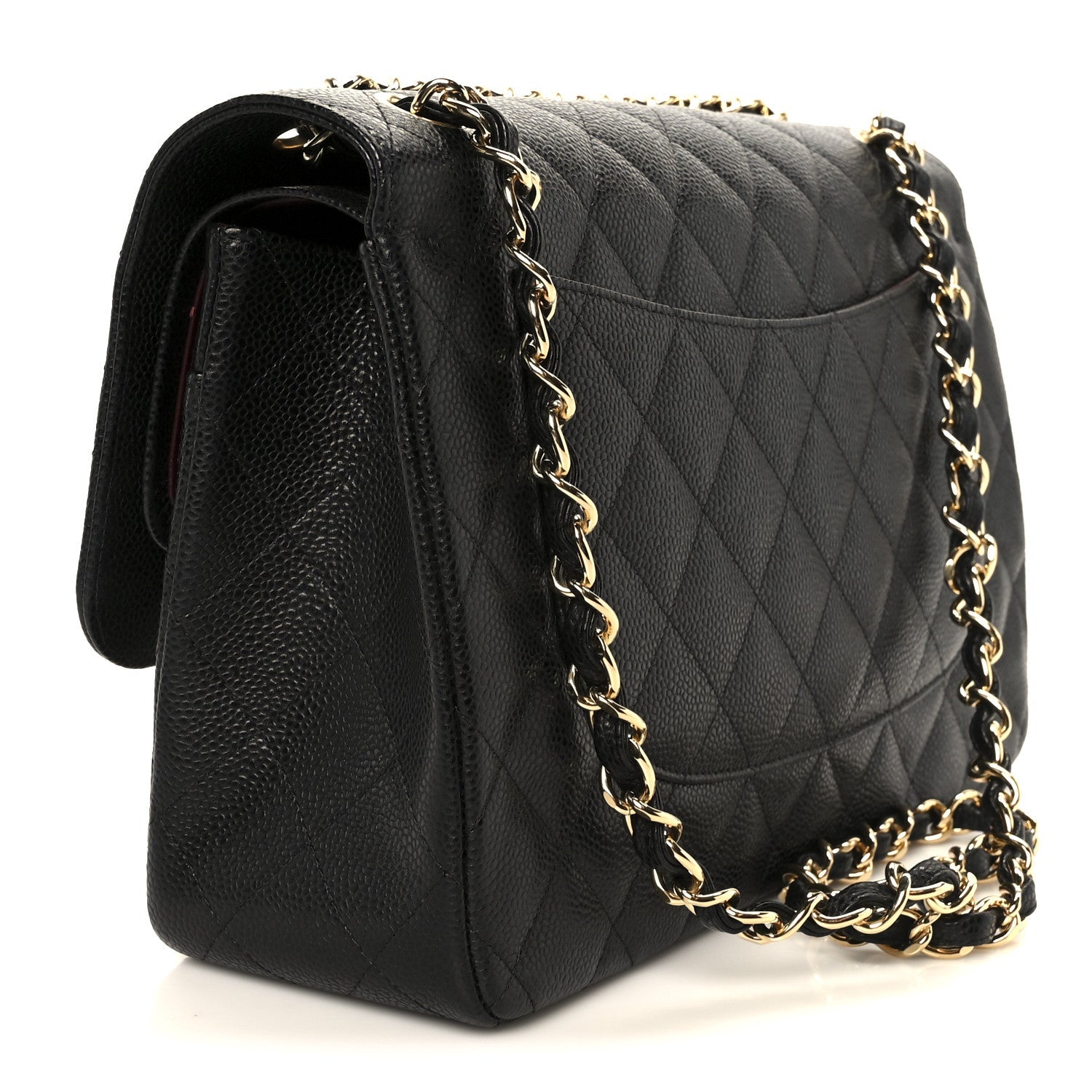 Chanel Caviar Quilted Jumbo Double Flap Black