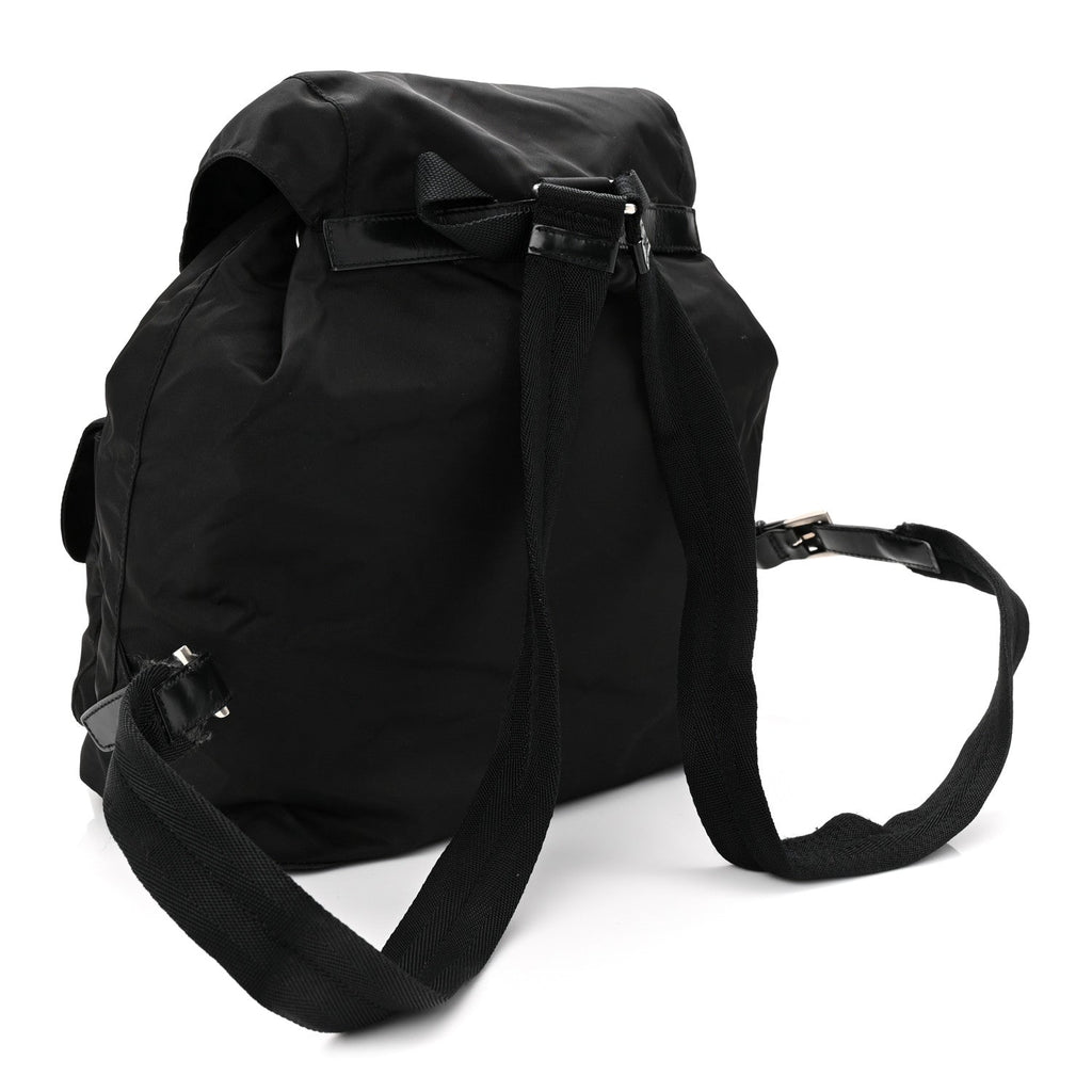 Prada Nylon Vela Medium Backpack Black