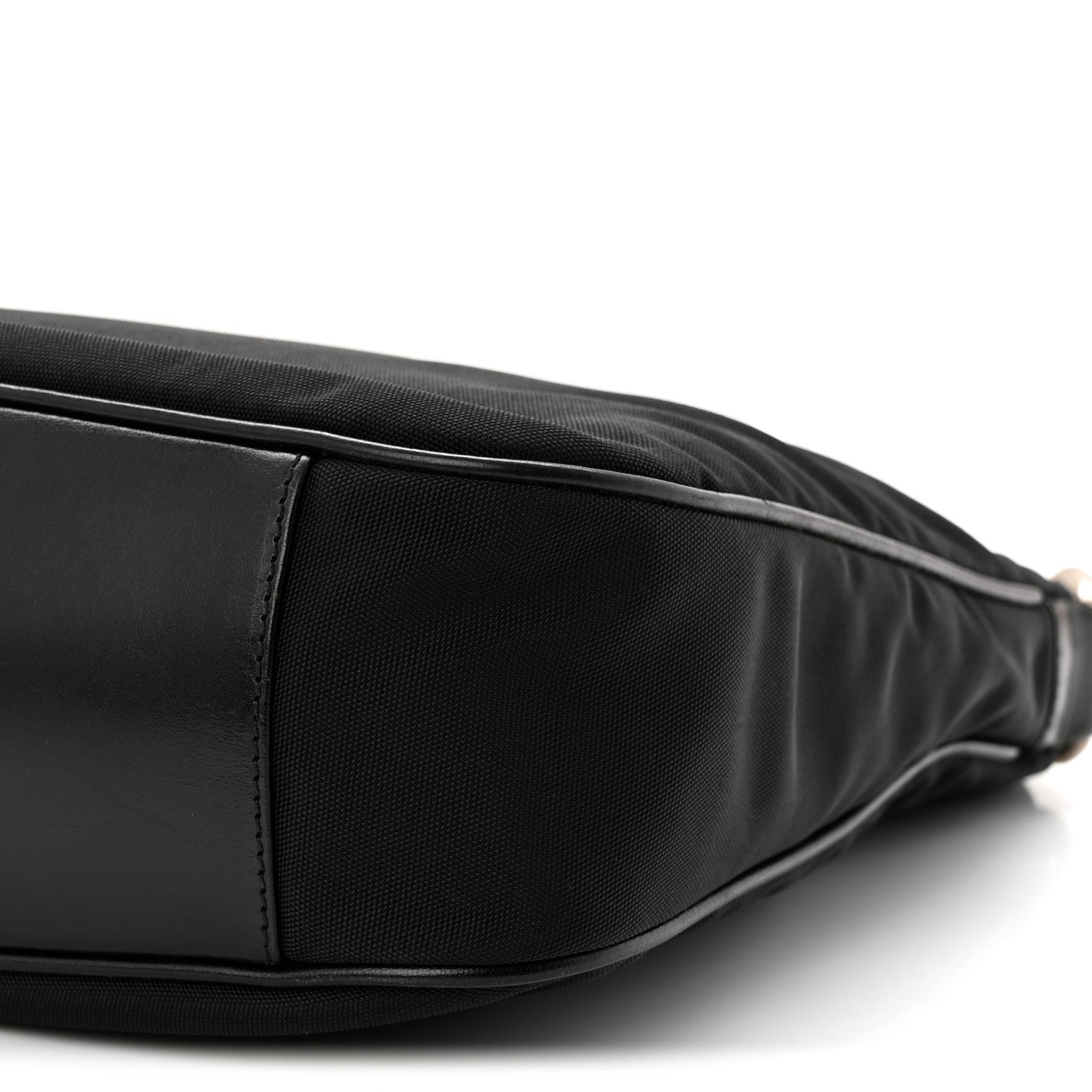Gucci Nylon Bamboo Hobo Black