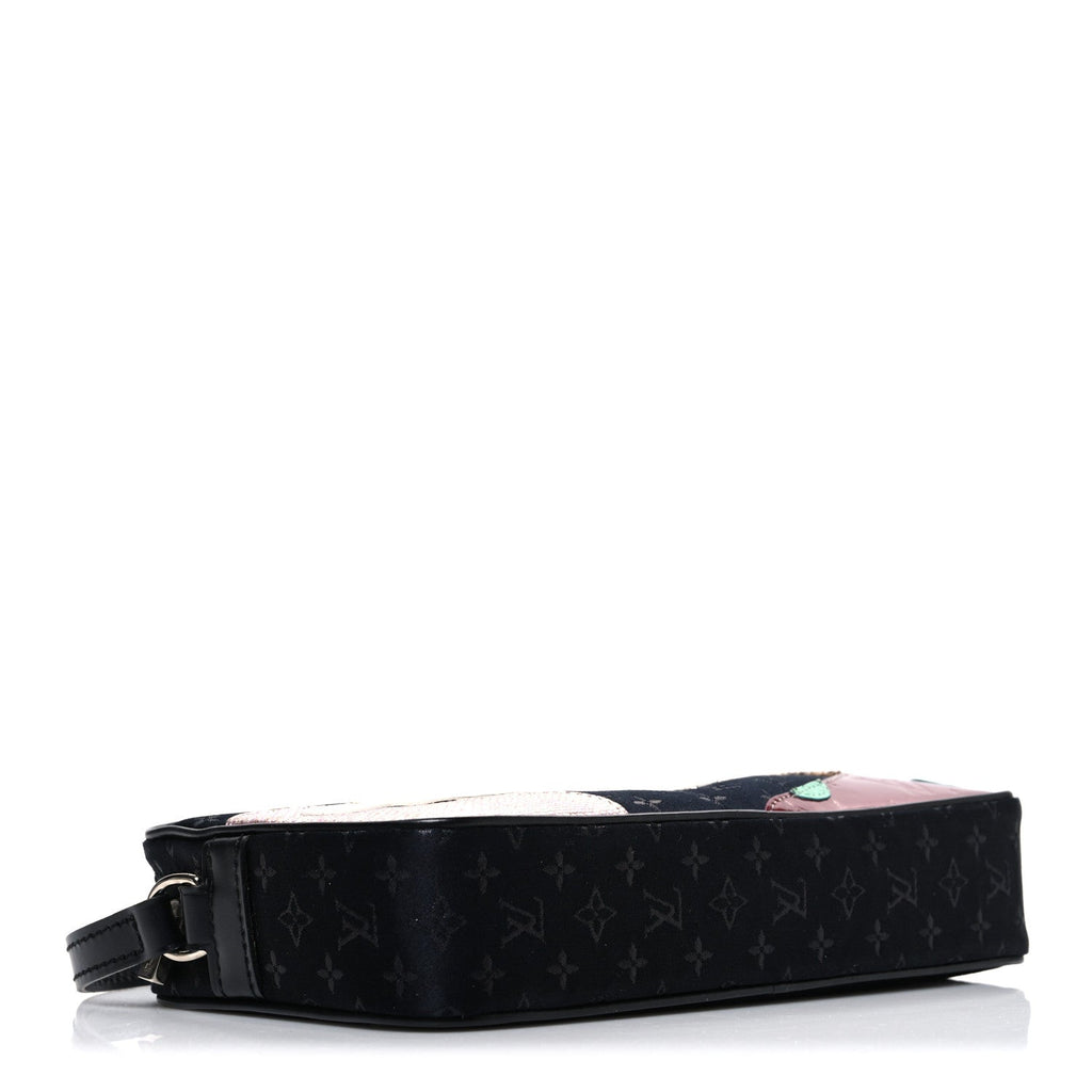 Louis Vuitton Satin Mini Monogram Conte De Fees Pochette Black