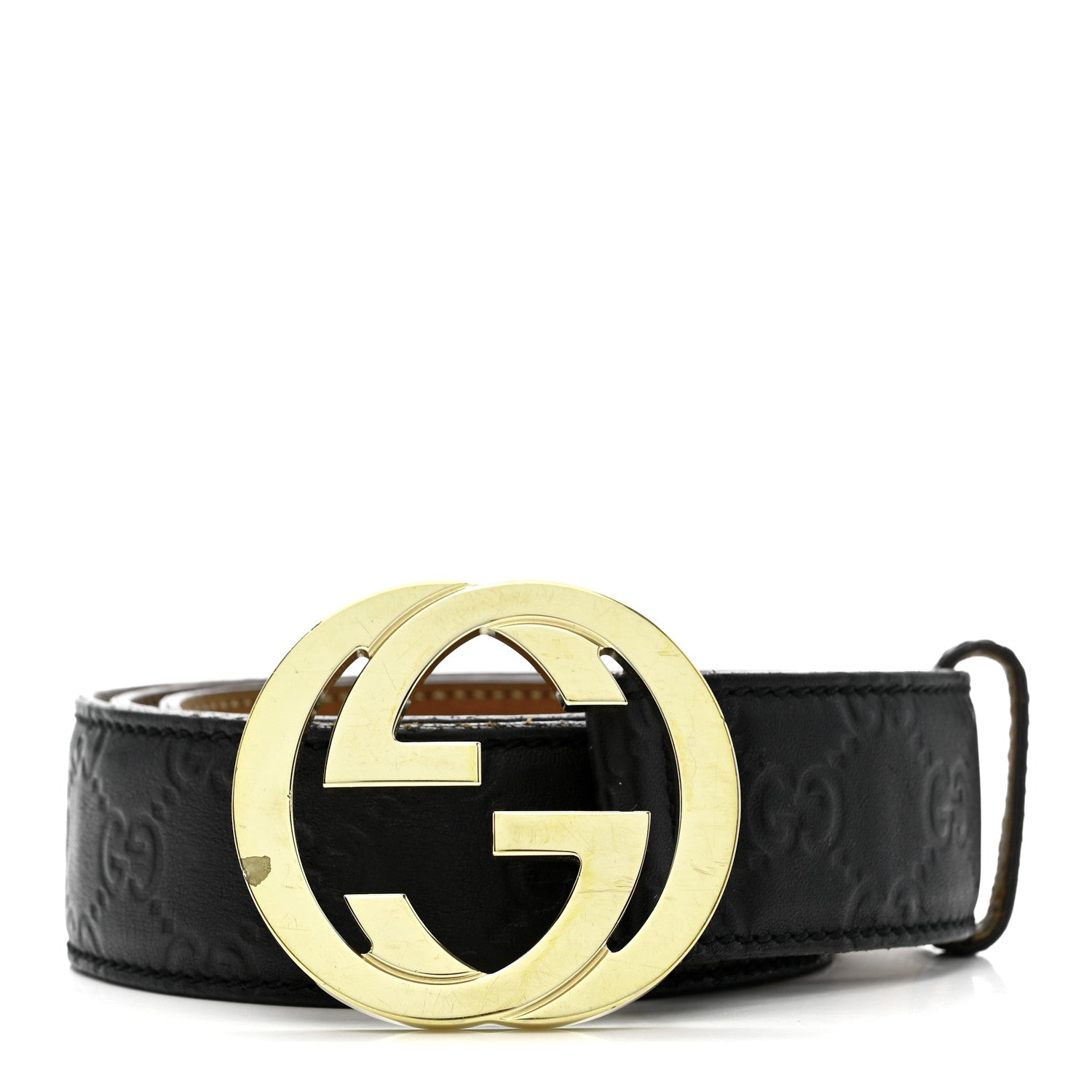 Gucci Guccissima Interlocking G 40mm Belt 85 34 Black