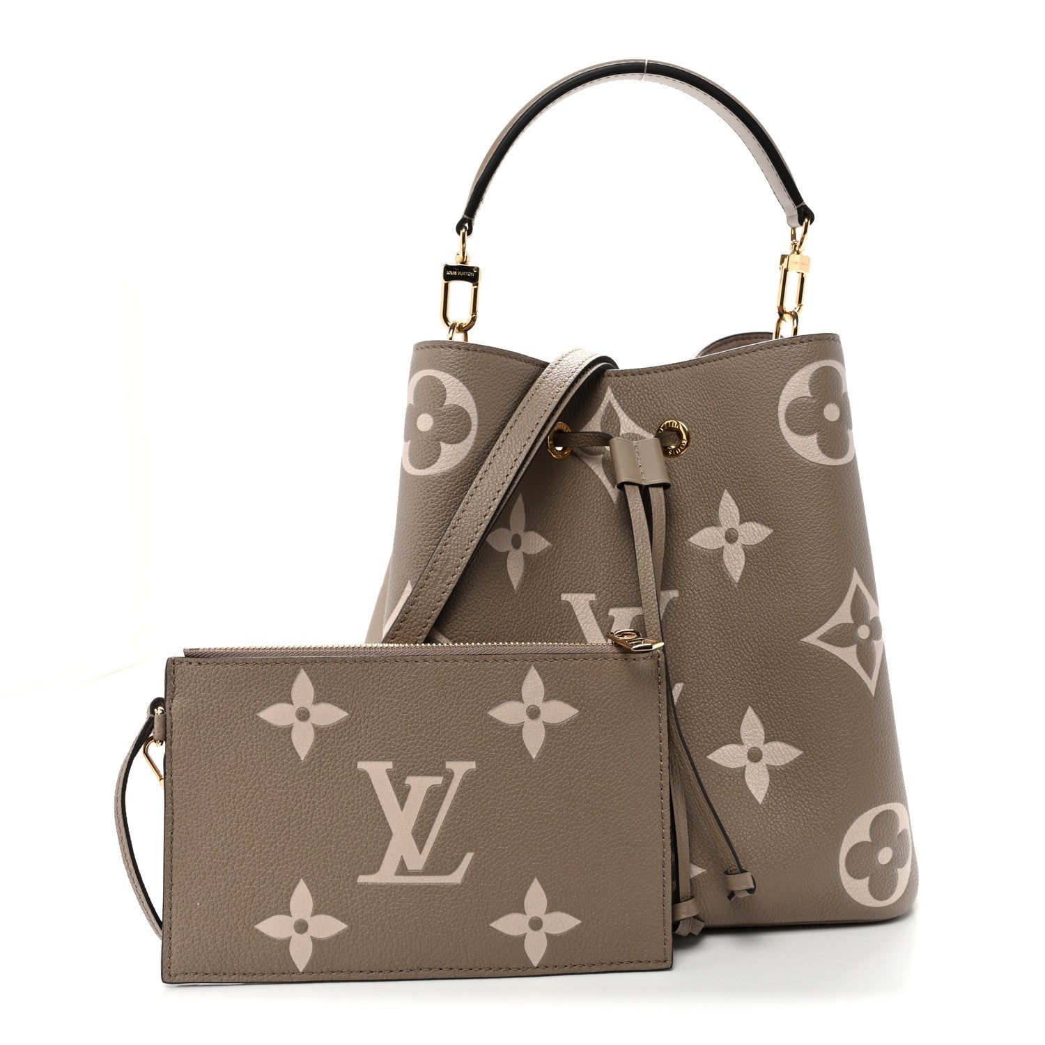 Louis Vuitton Empreinte Monogram Giant Neonoe MM Tourterelle Creme