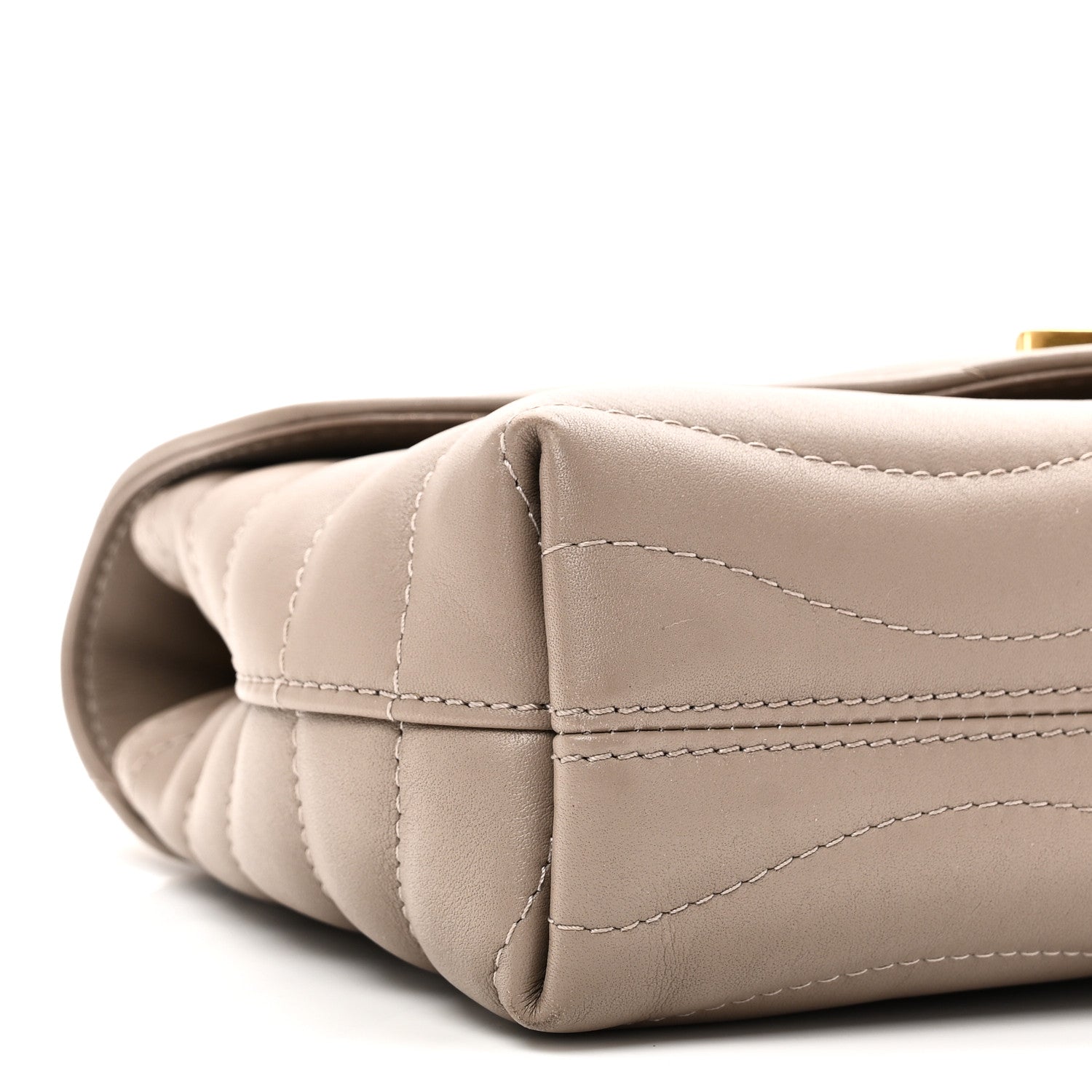Louis Vuitton Calfskin LV New Wave Chain Bag Taupe