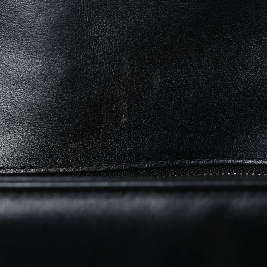 Gucci Calfskin Matelasse Medium GG Marmont Shoulder Bag Black
