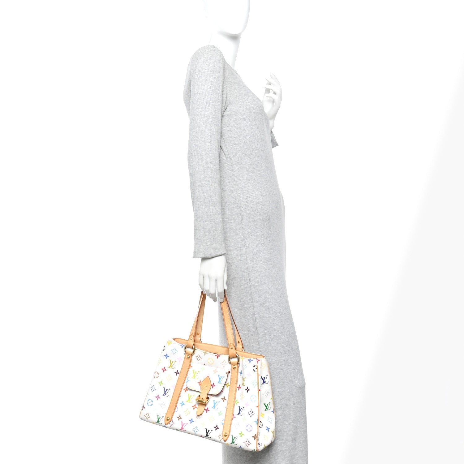 Louis Vuitton Monogram Multicolor Aurelia MM White