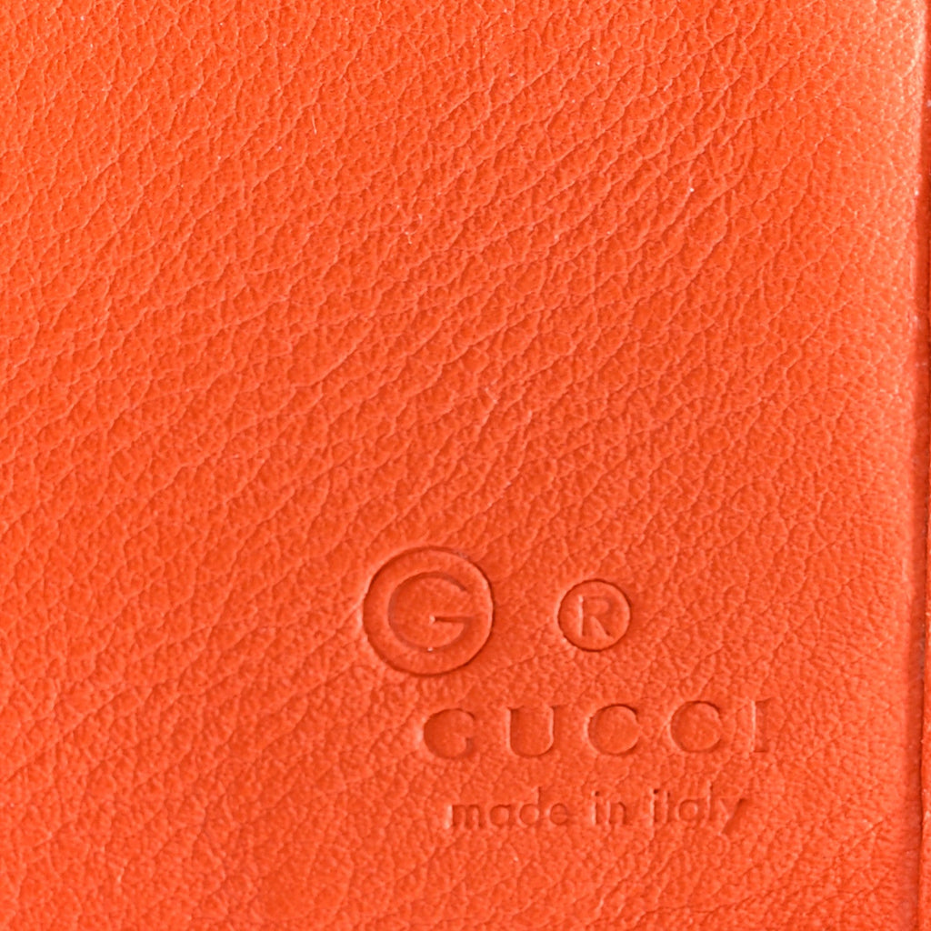 Gucci Soft Microguccissima Continental Wallet Sun Orange