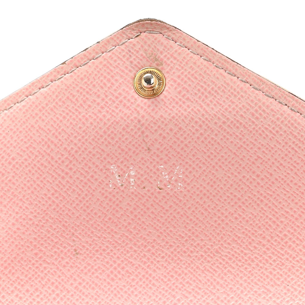 Louis Vuitton Damier Azur Victorine Wallet Rose Ballerine
