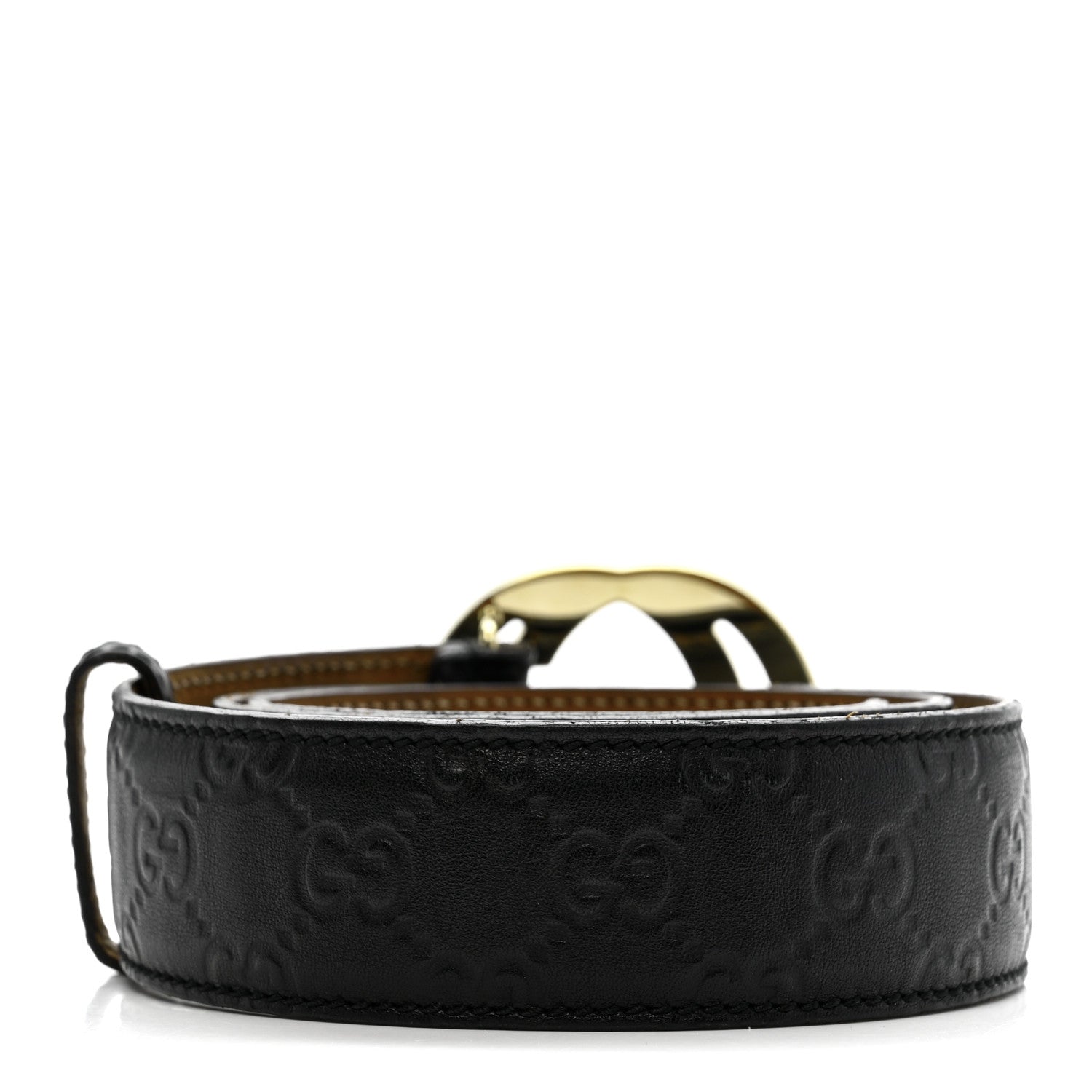 Gucci Guccissima Interlocking G 40mm Belt 85 34 Black