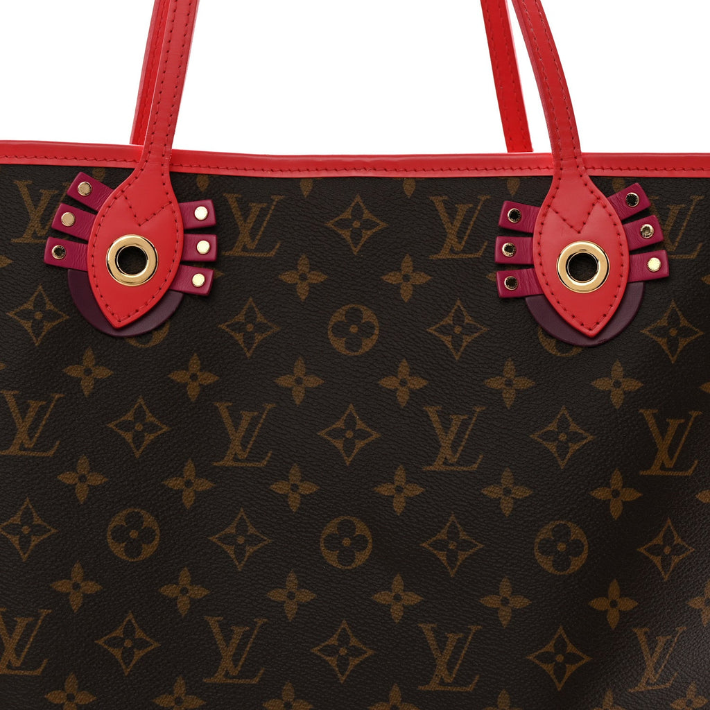 Louis Vuitton Monogram Totem Neo Neverfull MM Flamingo