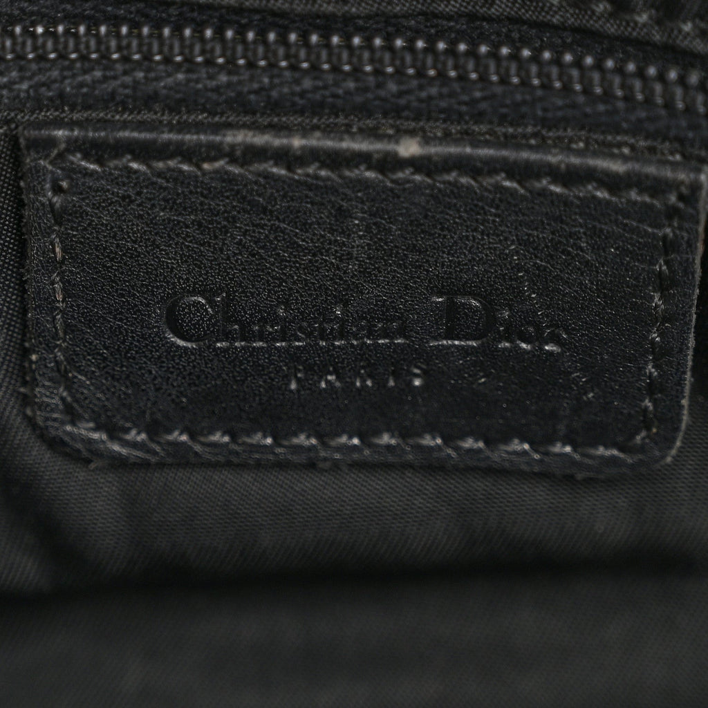Christian Dior Monogram Saddle Bag Black