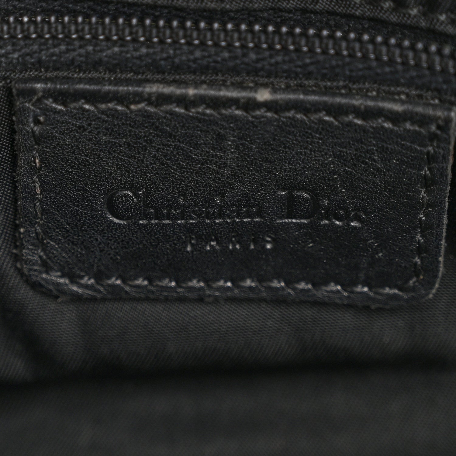Christian Dior Monogram Saddle Bag Black