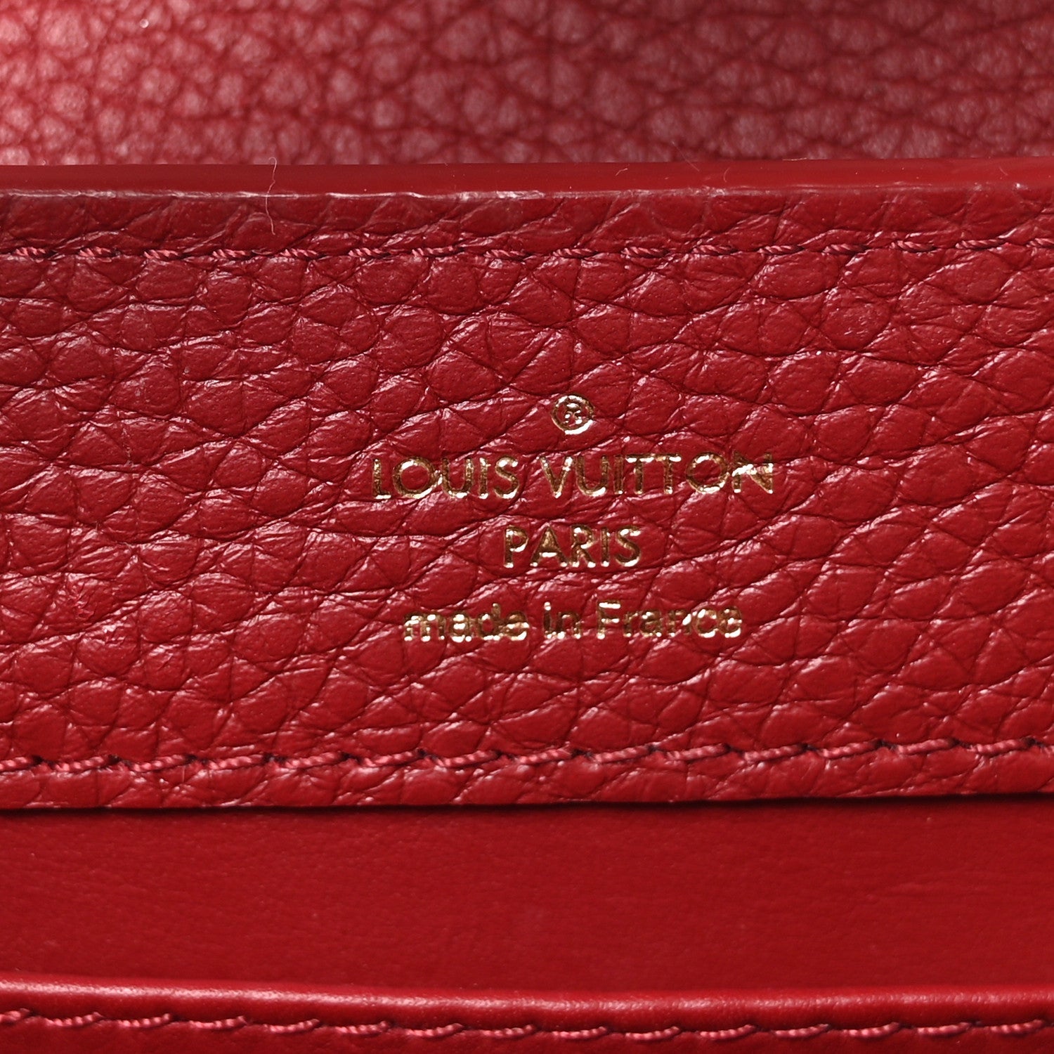Louis Vuitton Taurillon Snakeskin Mini Capucines Burgundy