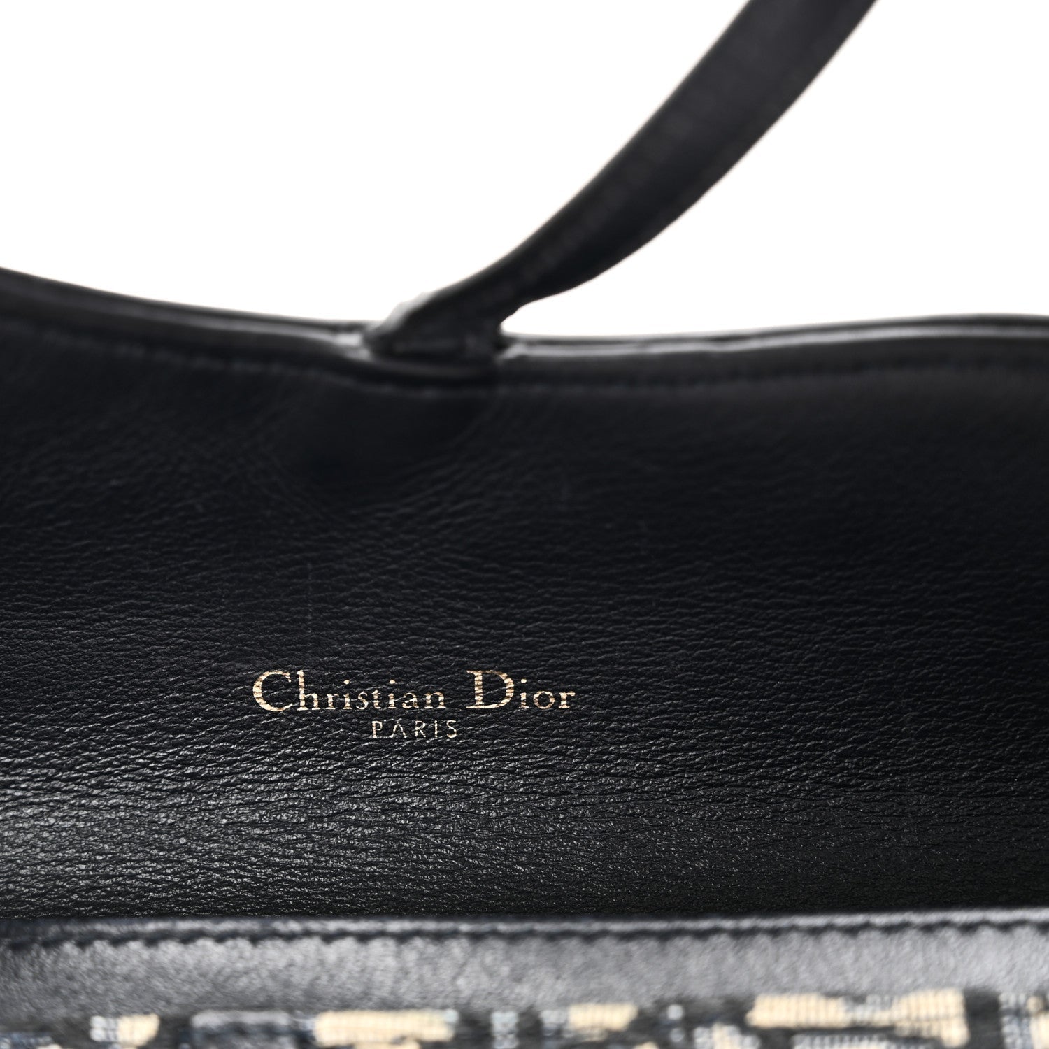 Christian Dior Oblique Saddle Chain Long Wallet Blue