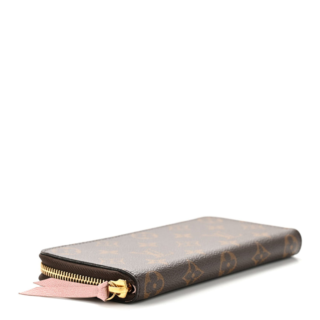 Louis Vuitton Monogram Clemence Wallet Rose Ballerine