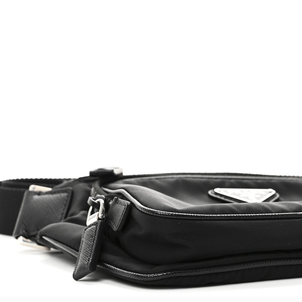 Prada Re-Nylon Saffiano Belt Bag Black