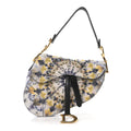 Christian Dior Calfskin Embroidered Kaleidiorscopic Saddle Bag Multicolor