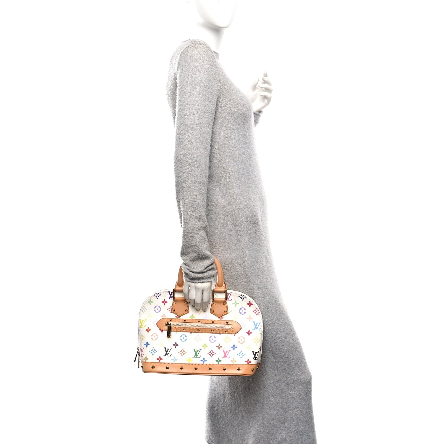 Louis Vuitton Monogram Multicolor Alma White