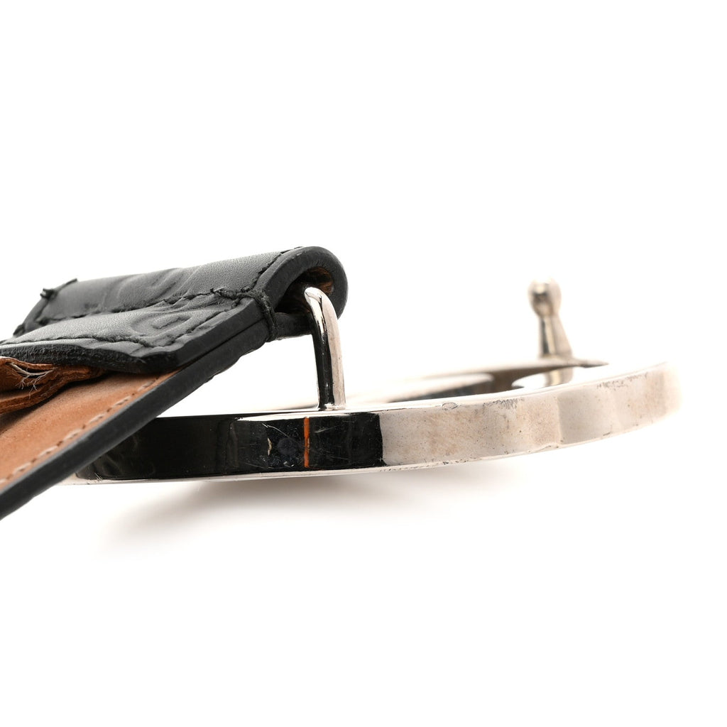 Gucci Guccissima Signature Interlocking G 40mm Belt 80 32 Black