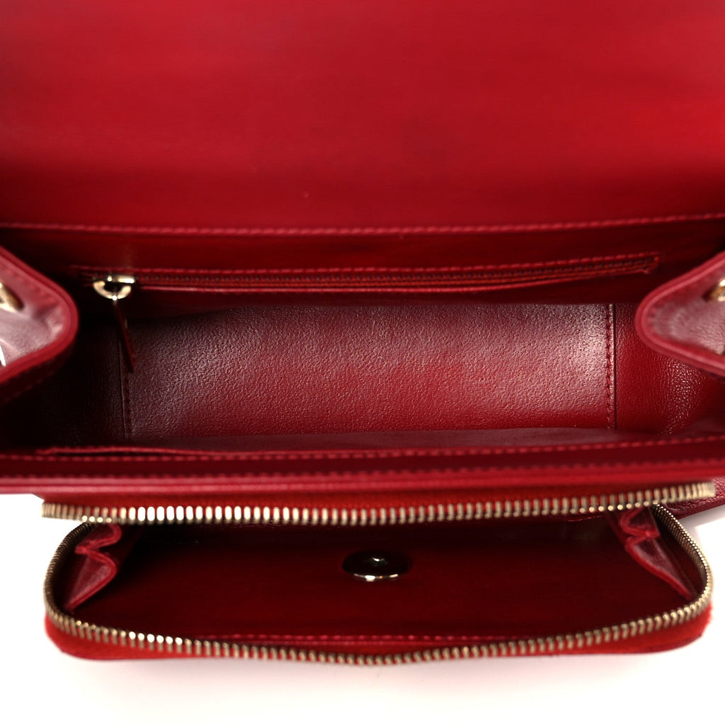 Chanel Caviar Quilted Small Business Affinity Flap Red