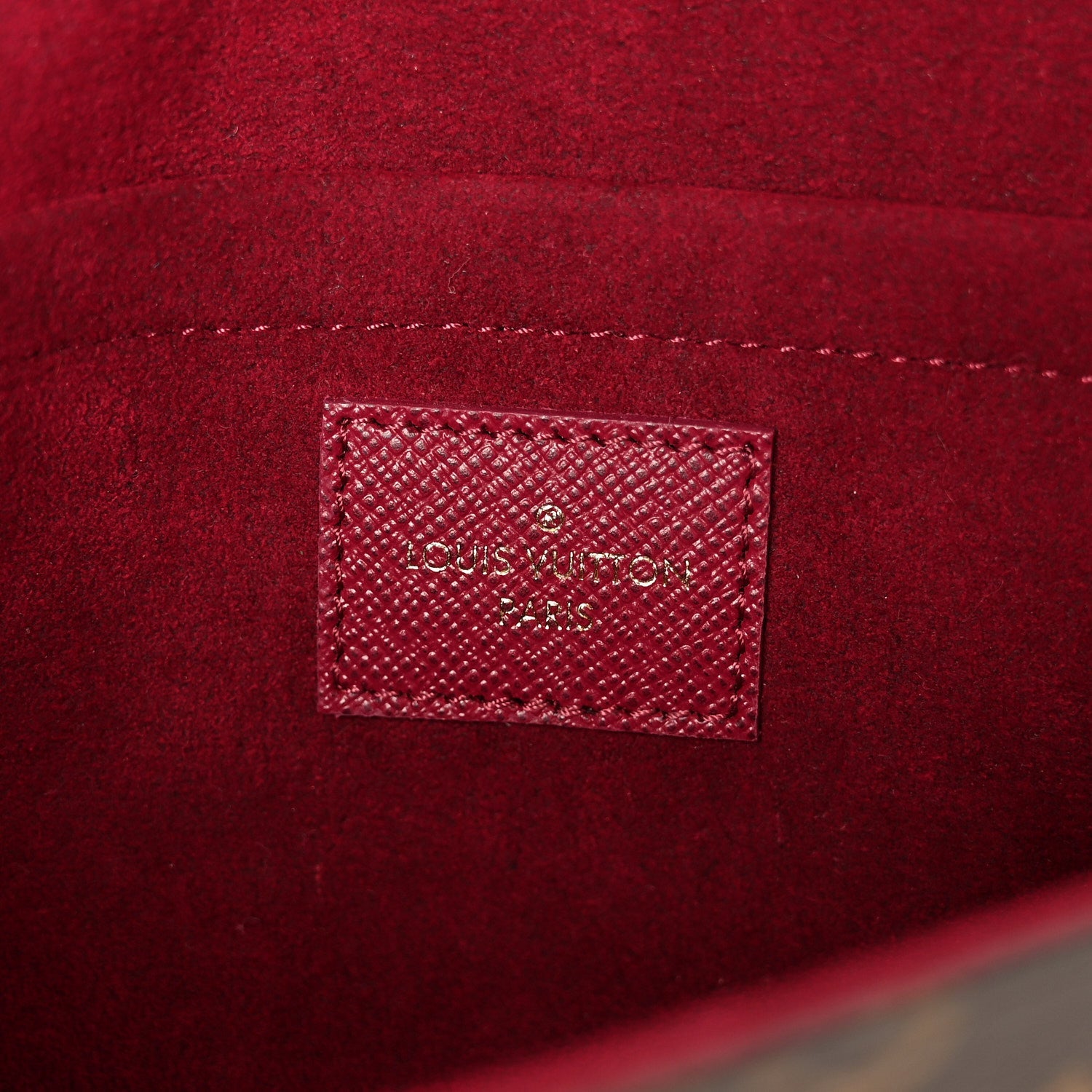 Louis Vuitton Monogram Pochette Felicie Chain Wallet Fuchsia