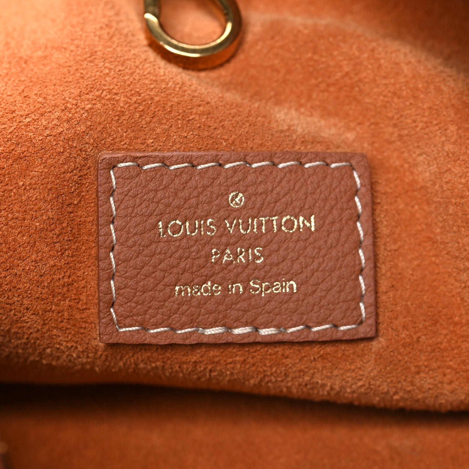 Louis Vuitton Grained Calfskin Low Key Hobo MM Cognac