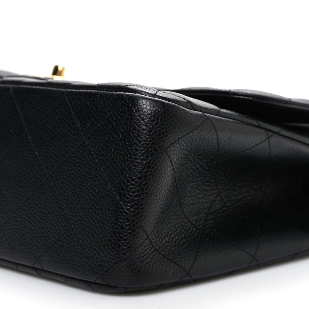 Chanel Caviar Quilted Jumbo Double Flap Black