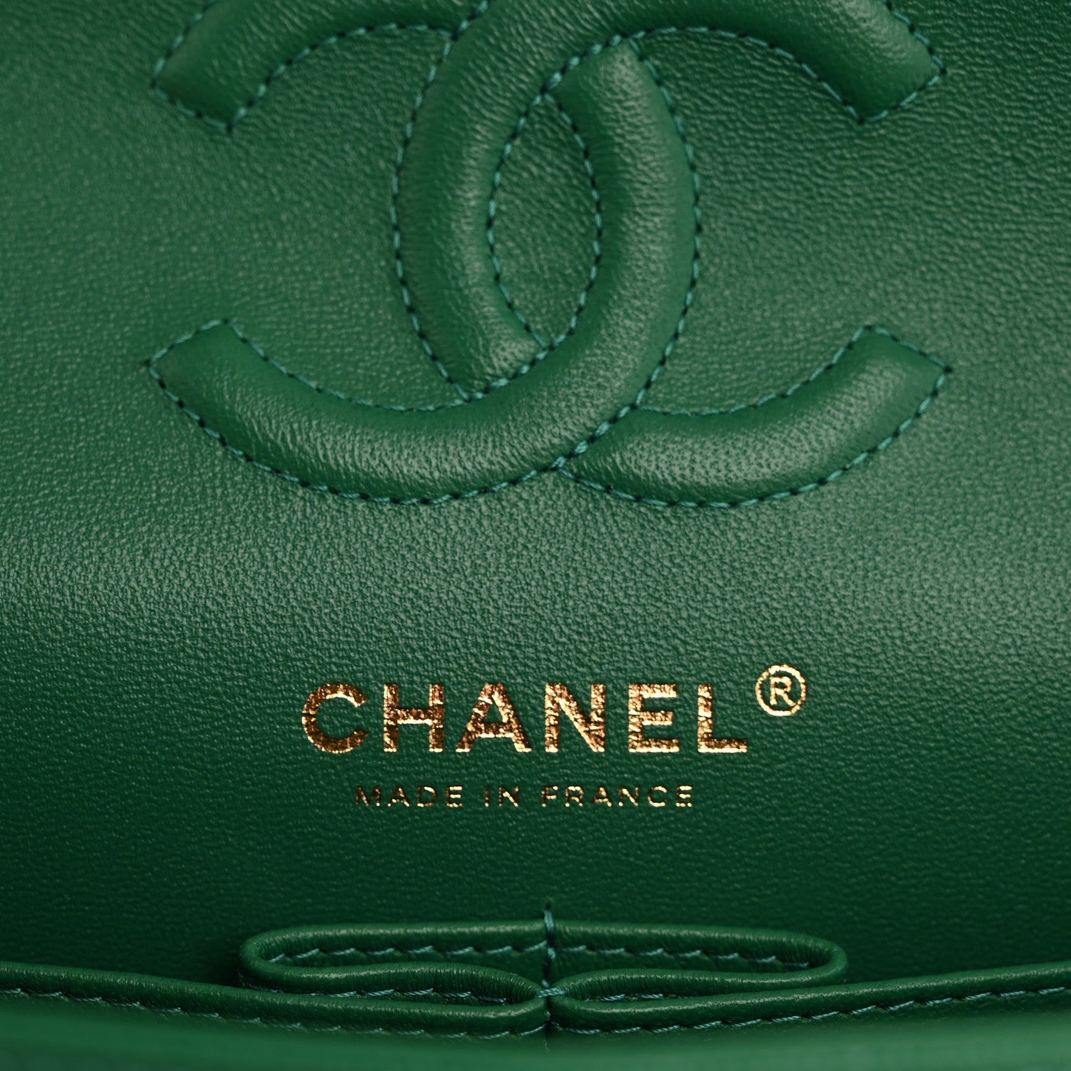 Chanel Caviar Quilted Small Double Flap Green