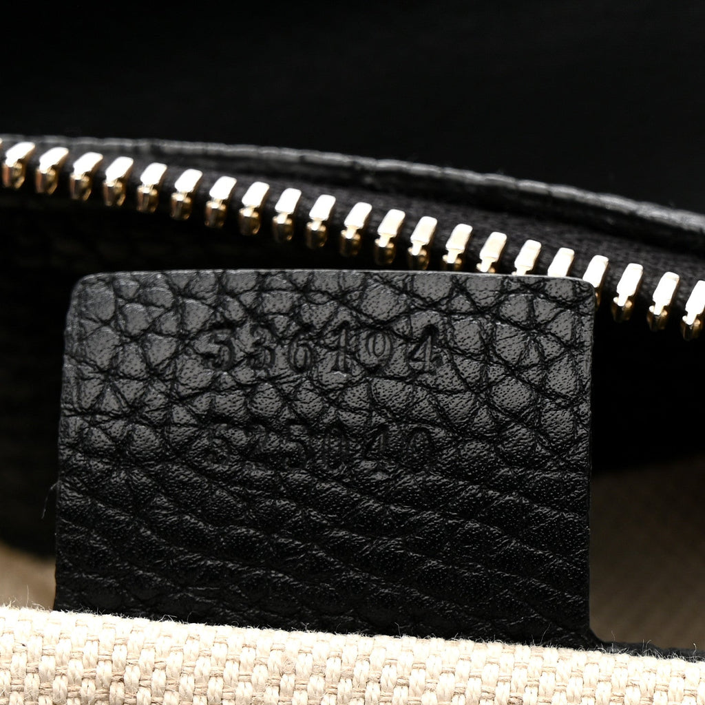 Gucci Pebbled Calfskin Large Soho Hobo Black