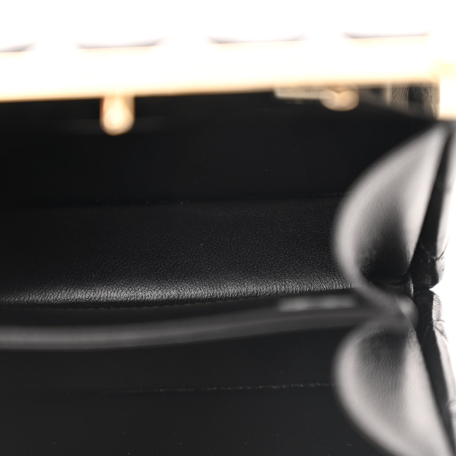 Chanel Lambskin Quilted Pearl CC Vanity Case Black
