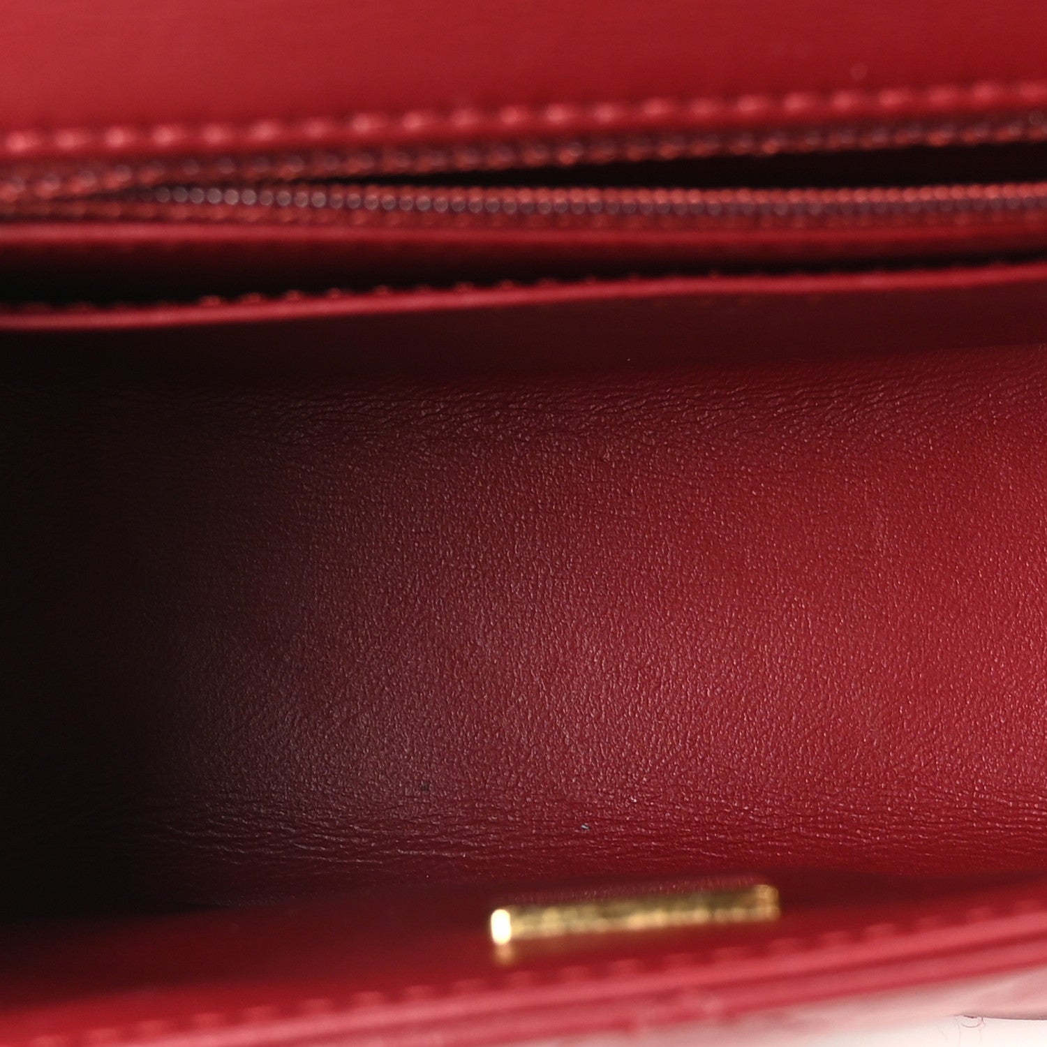 Chanel Lambskin Quilted Mini Square Flap Red