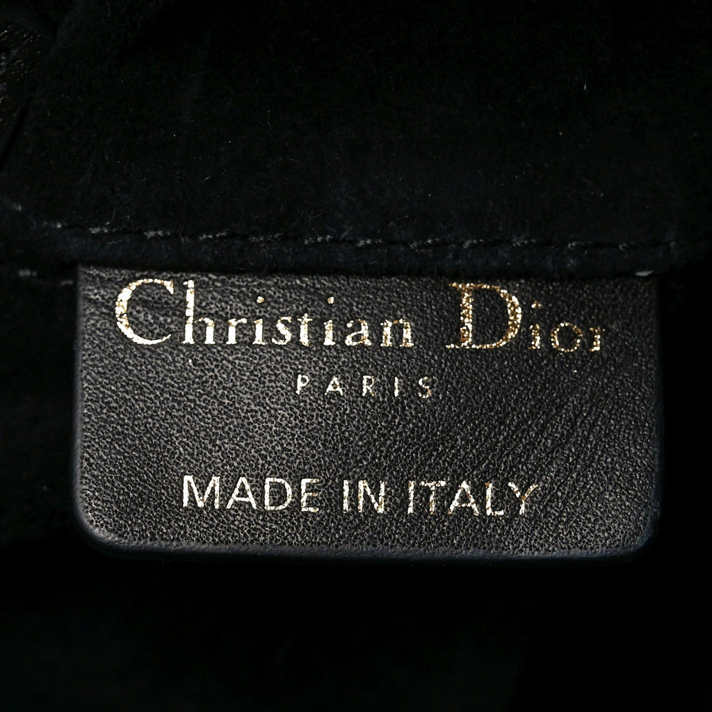 Christian Dior Calfskin Macrocannage Small Toujours Black