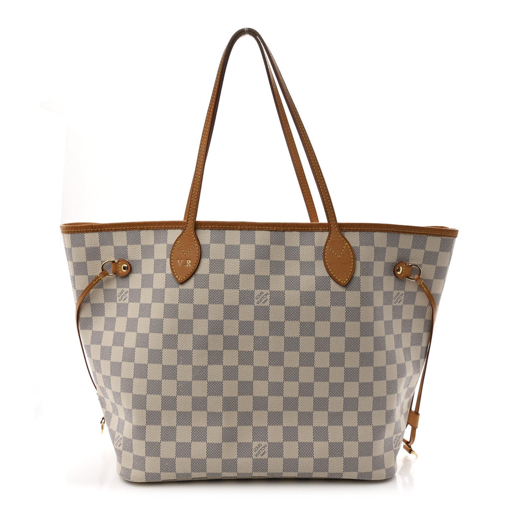 Louis Vuitton Damier Azur Neo Neverfull MM Rose Ballerine