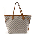 Louis Vuitton Damier Azur Neo Neverfull MM Rose Ballerine